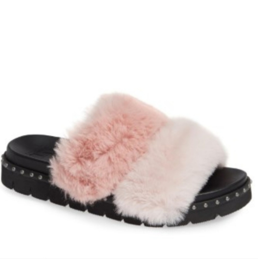 Lust For Life LFL Treat Pink Fur Slide Slipper 5